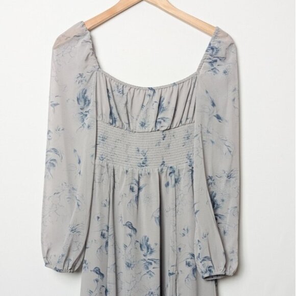 NWT Wilfred Bella Slit Dress Midi Floral ARITZIA XS - Picture 9 of 12